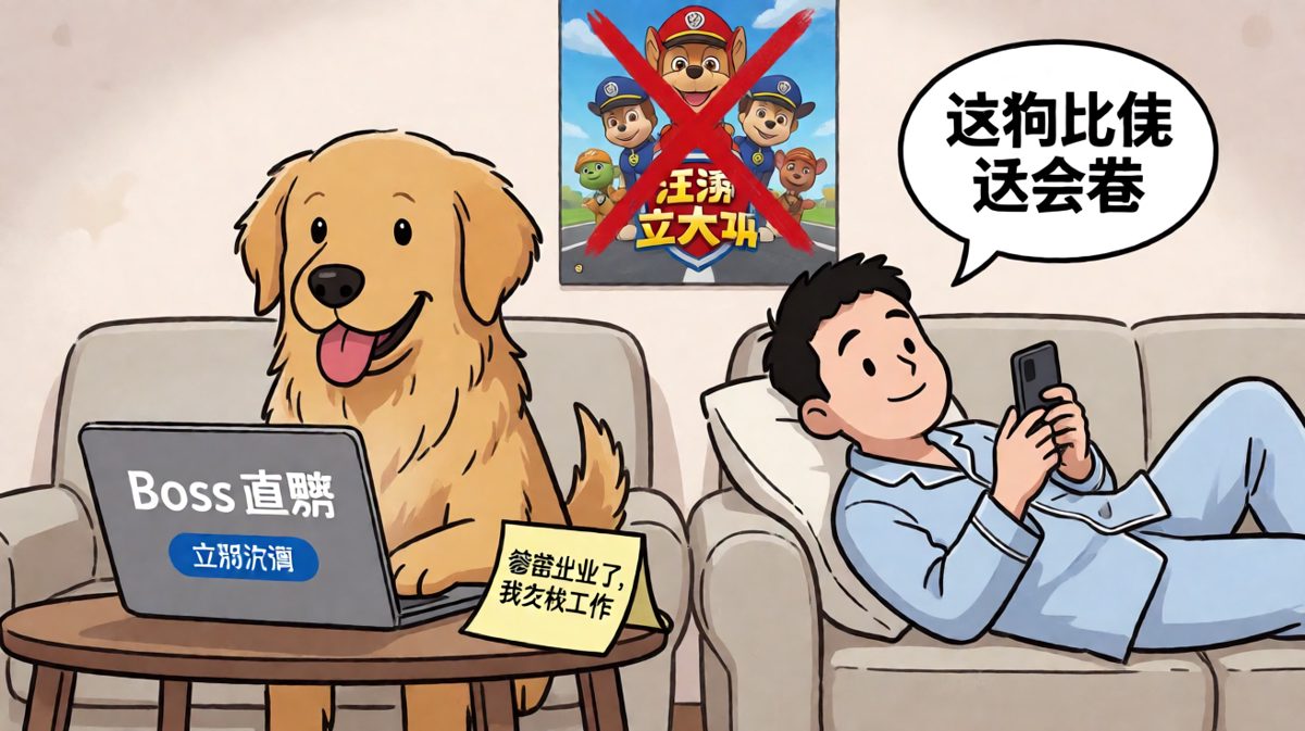 狗都能找到工作，我还在家啃老