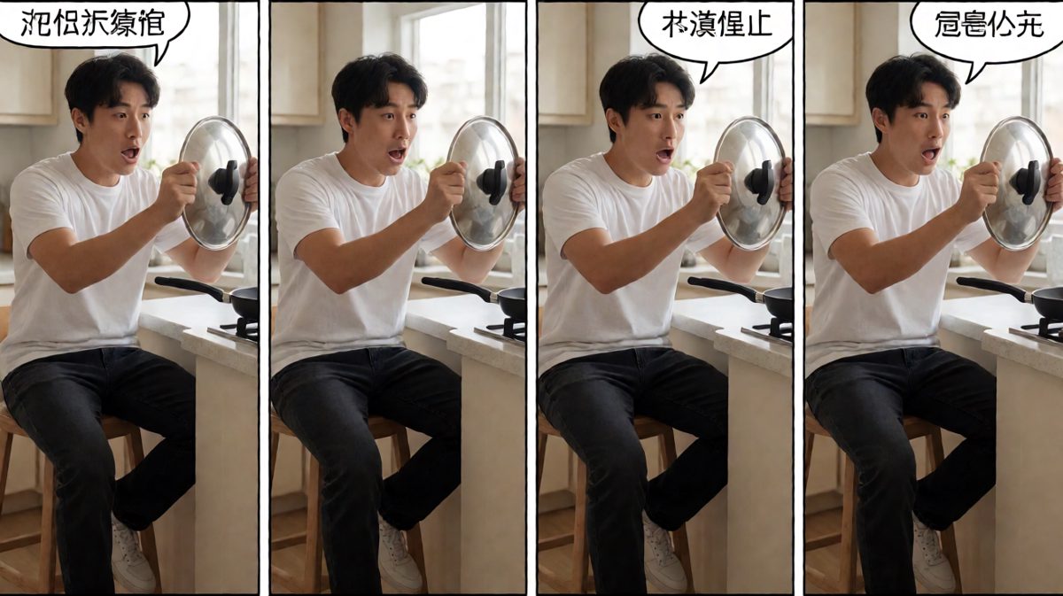 煎蛋变成了焦炭
