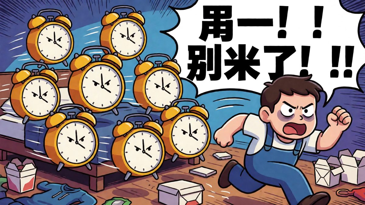 周一早晨，闹钟就是死神的倒计时