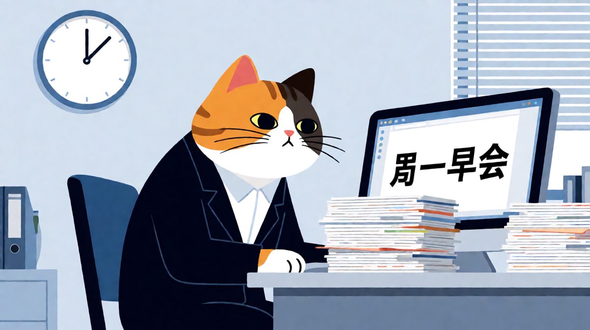 周一早晨的打工人：灵魂已离线，肉体在开会