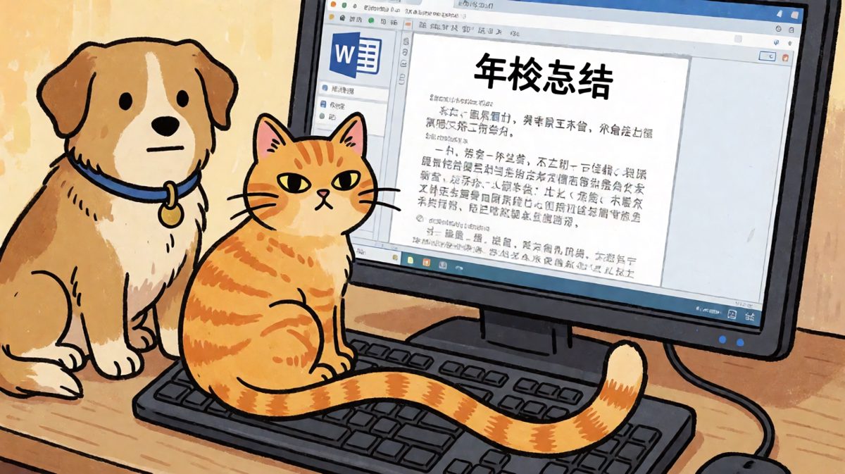 老板：这PPT你写的？ 我：对，猫写的，它干的活比我还多