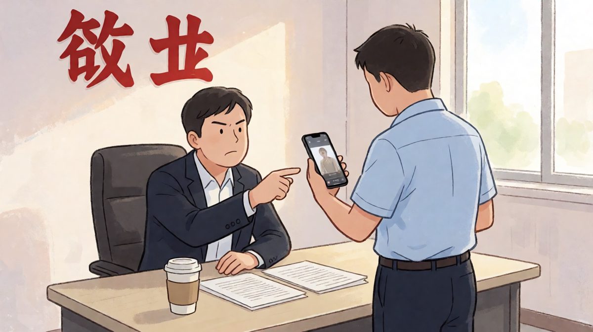 老板：'这么晚还在公司，辛苦了！' 员工：'没，我在追剧……' 反转揭示