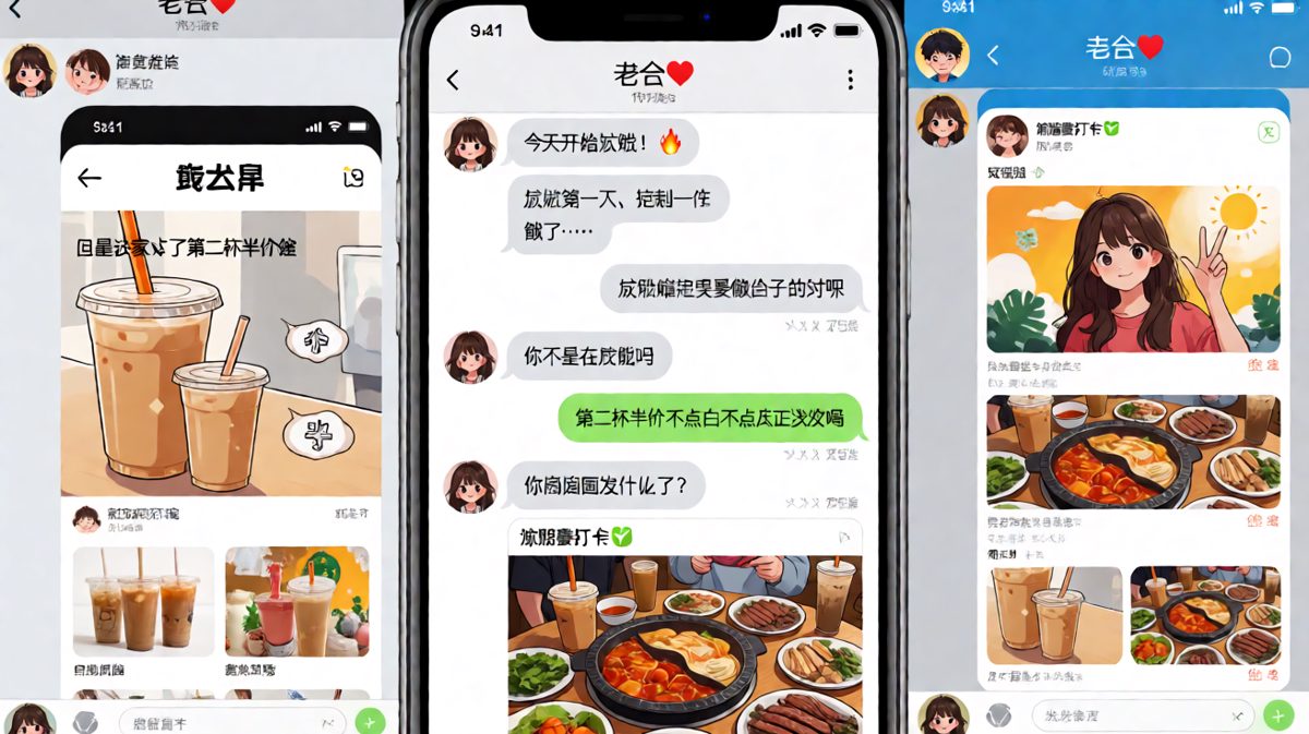 '今天开始减肥'到'第二杯半价不点白不点'，同一天的反差萌实录
