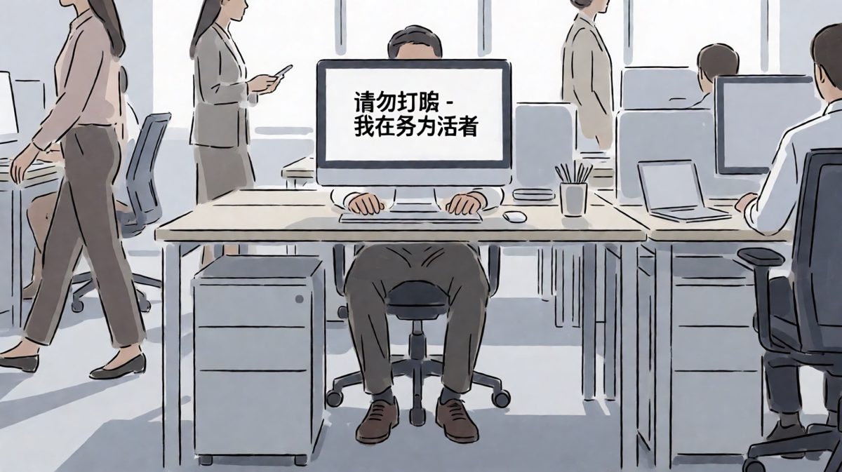 周一早上的人体状态：肉体在工位，灵魂已休假。