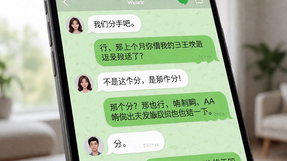 女生假装提分手试探，男生立刻抓住机会算账，女生当场社死