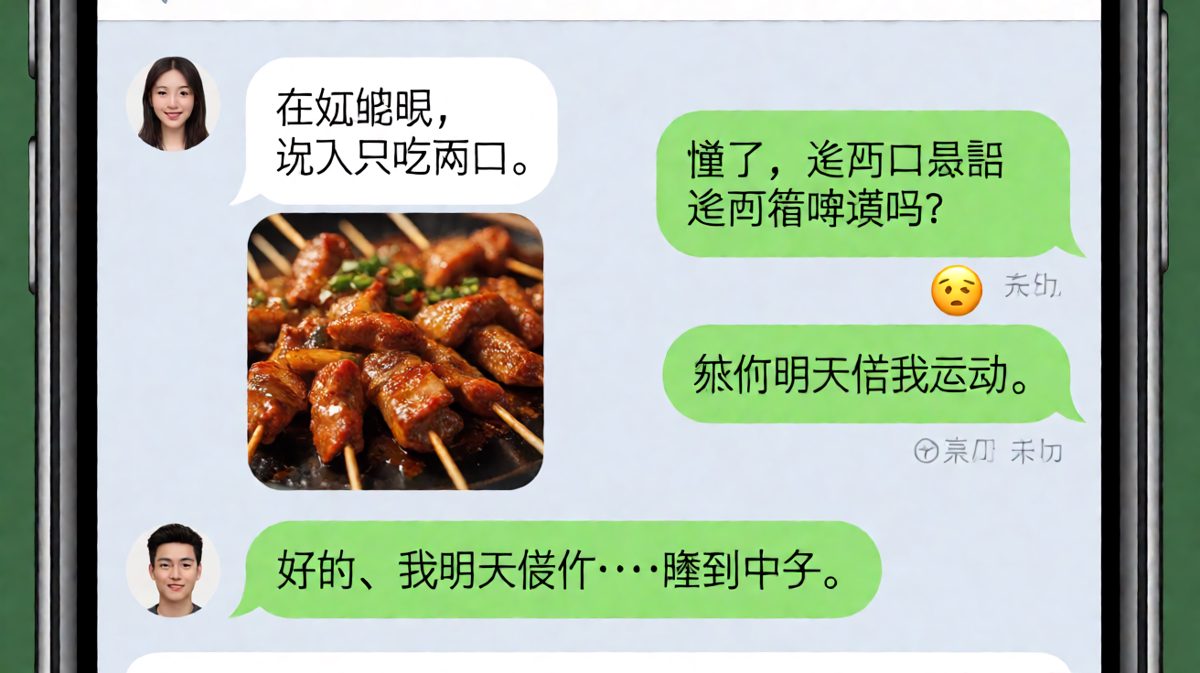 减肥女深夜吃烧烤还理直气壮，男生的吐槽精准打击