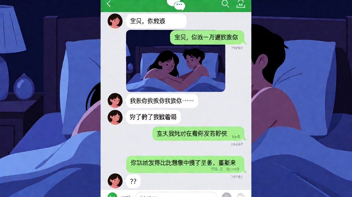 让男生发一百遍我爱你，结果是在考核他的速度