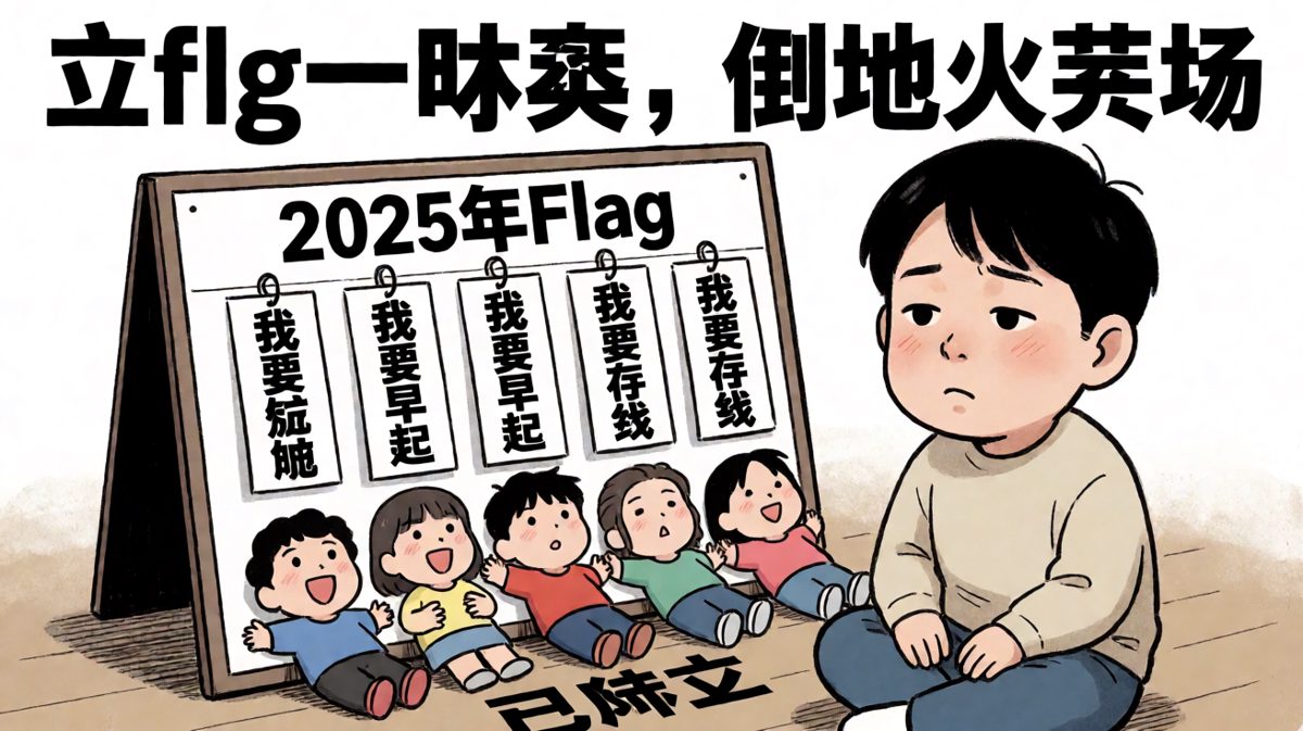 每年立下的flag，最终都成了自己的笑话