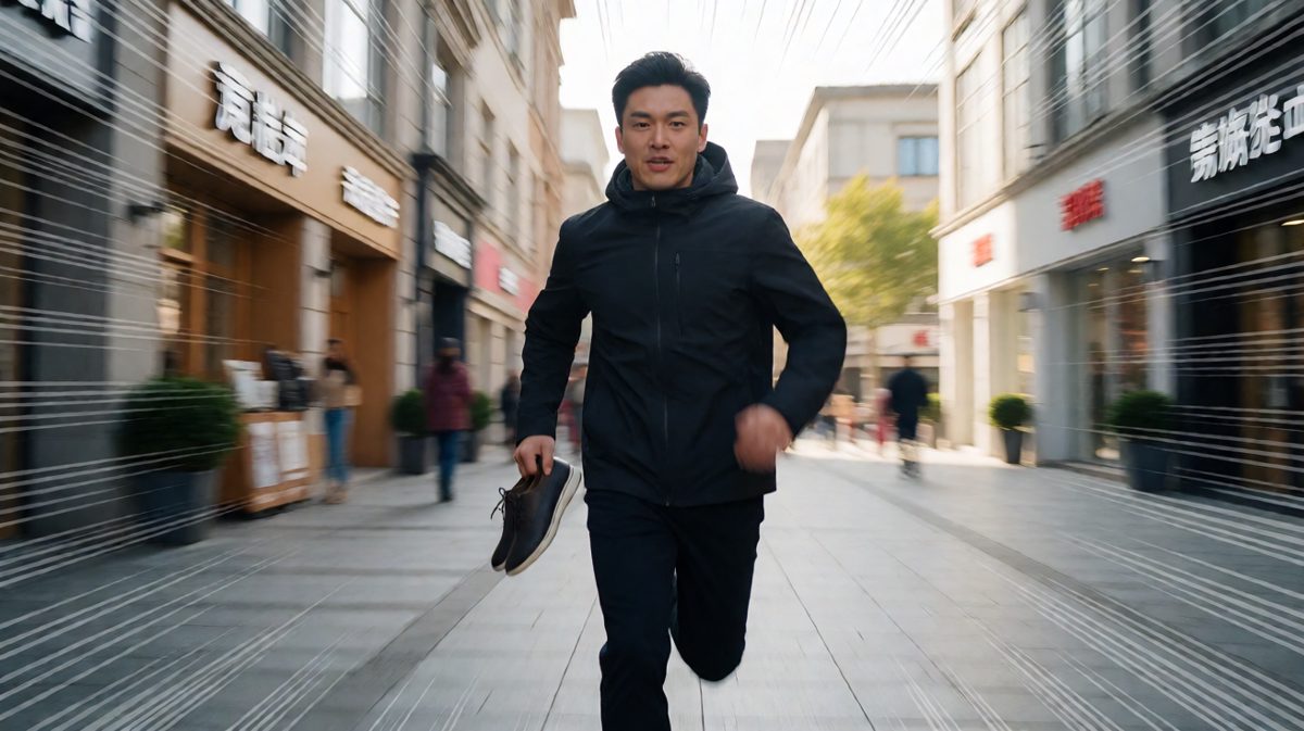 一路狂奔到公司楼下
