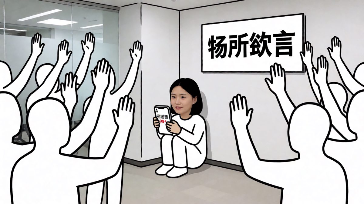 内心OS：只要我不说话，我就看不见你们