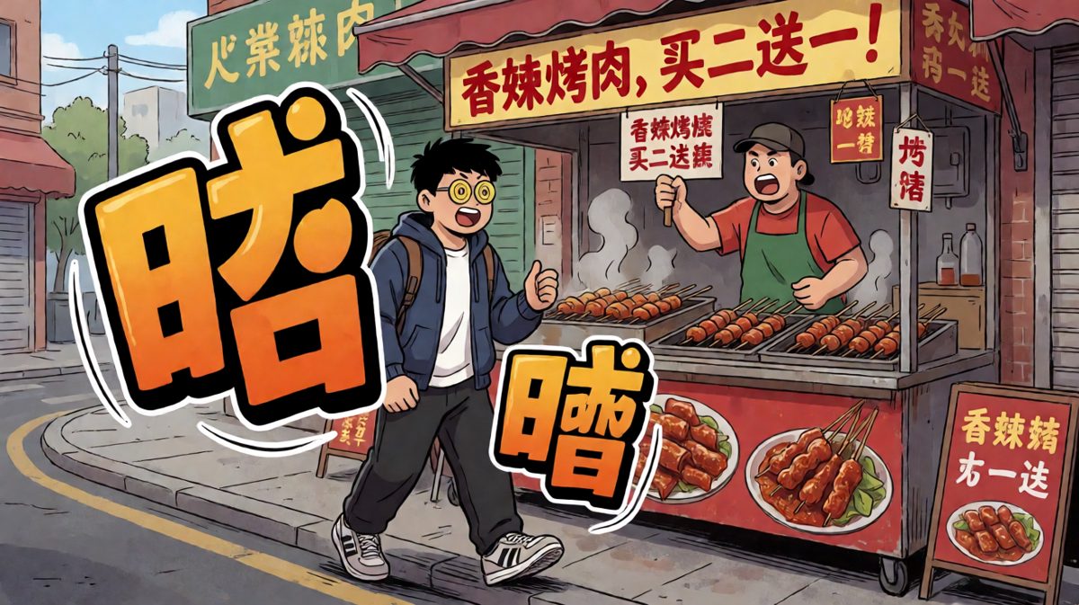 健身路上被烤肉香味截胡，意志开始动摇。