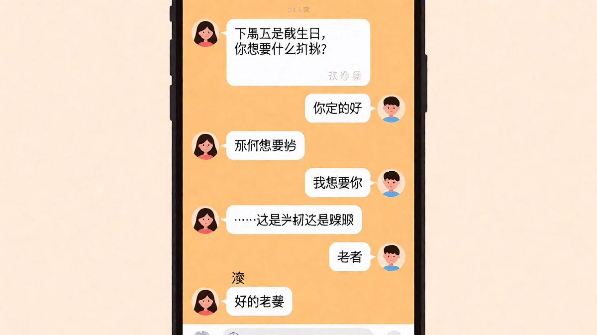 想送礼物结果成了土味情话翻车现场