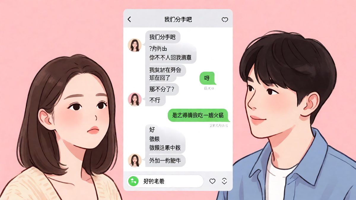 假装分手其实只想蹭一顿火锅