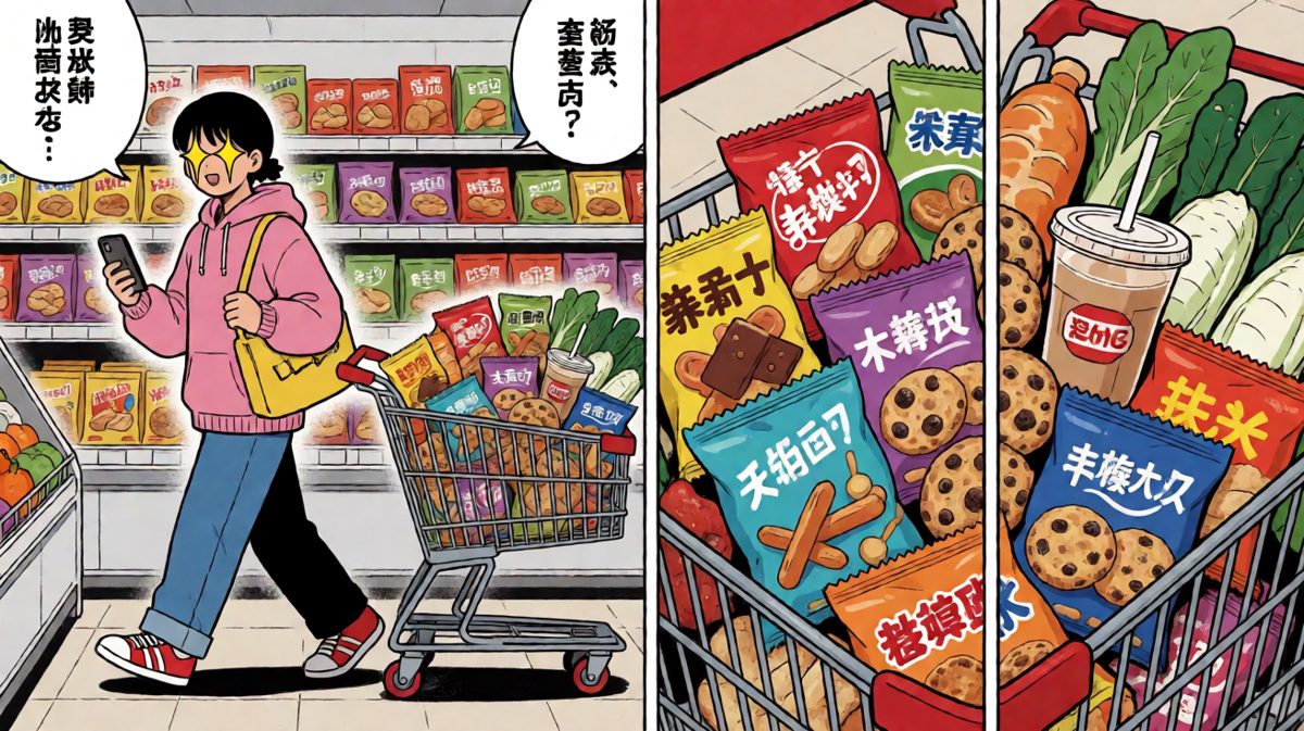 格三：零食区经过，防线全面崩溃……