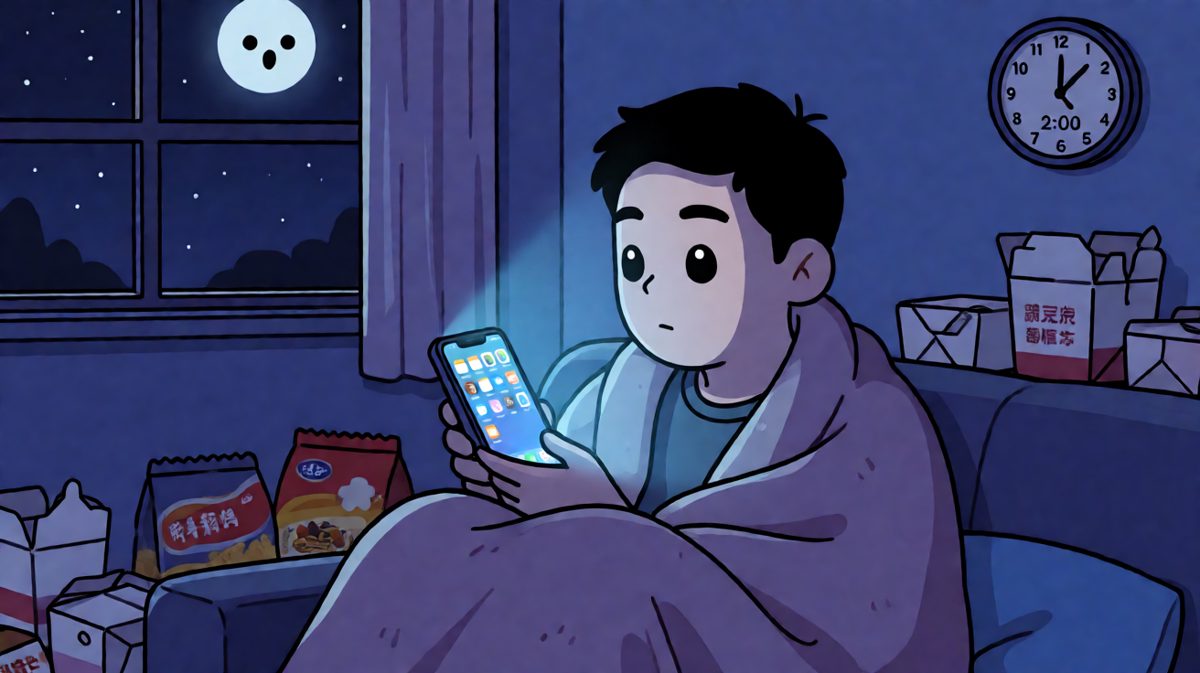 说好早点睡，结果熬到了第二天