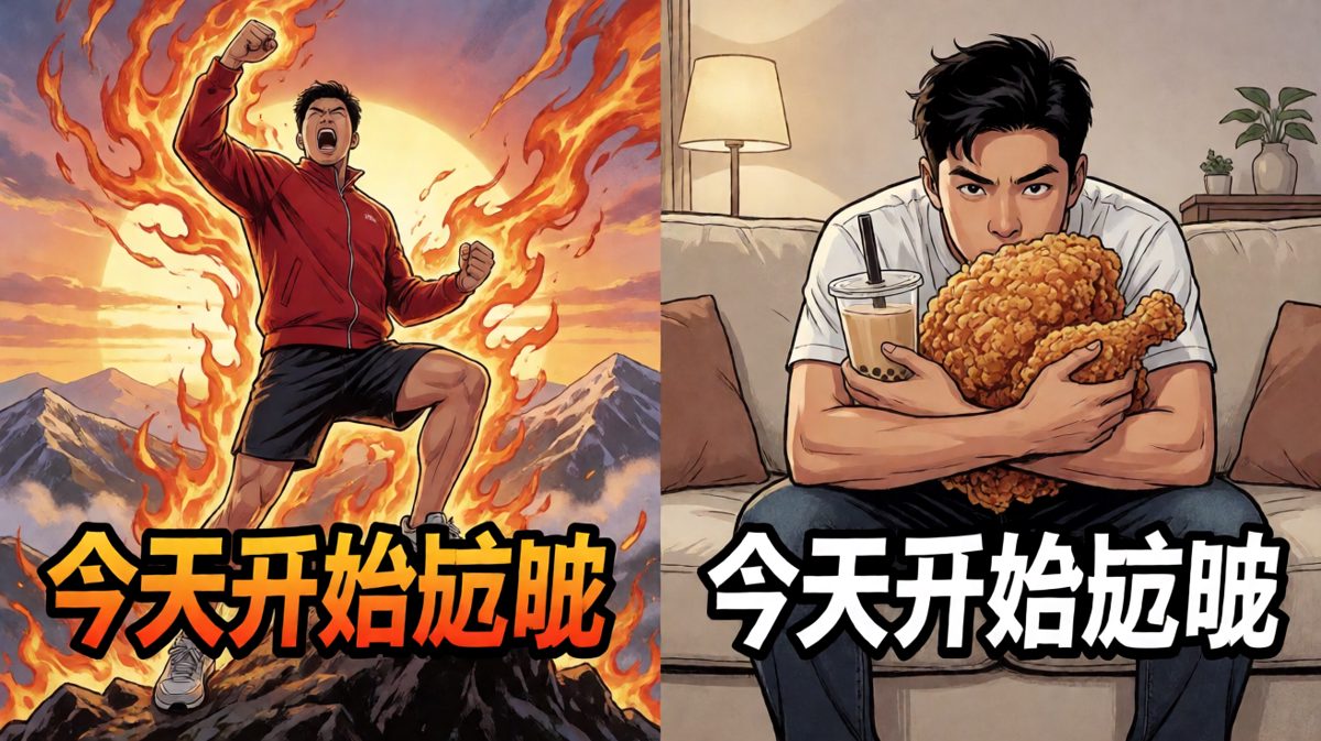 减肥flag：倒了，明年再说