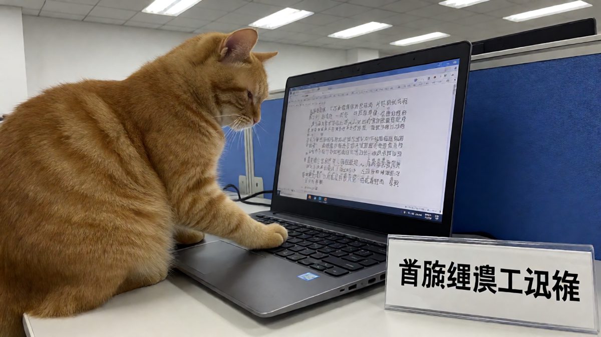 本喵在帮老板改PPT，别来烦我