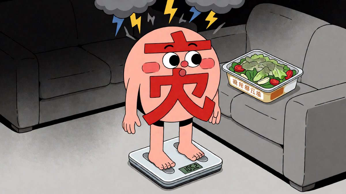 第二天：减肥成功的关键，原来是坚持吃草……算了明天再说。