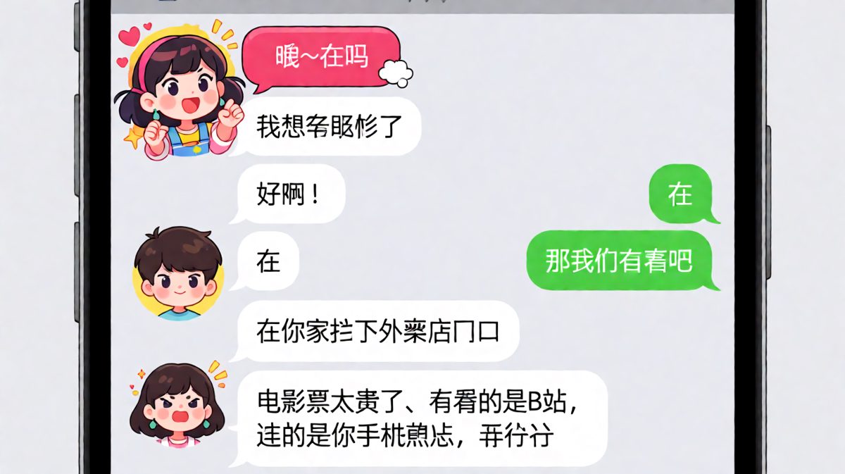 蹭热点看电影的男朋友，抠门到让人无言以对
