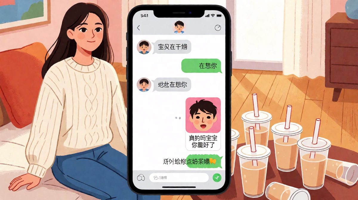 想你只是为了让你点奶茶