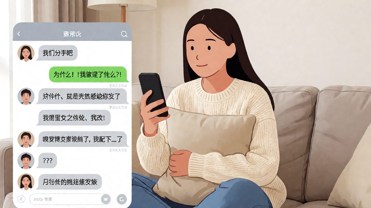 假装分手然后……