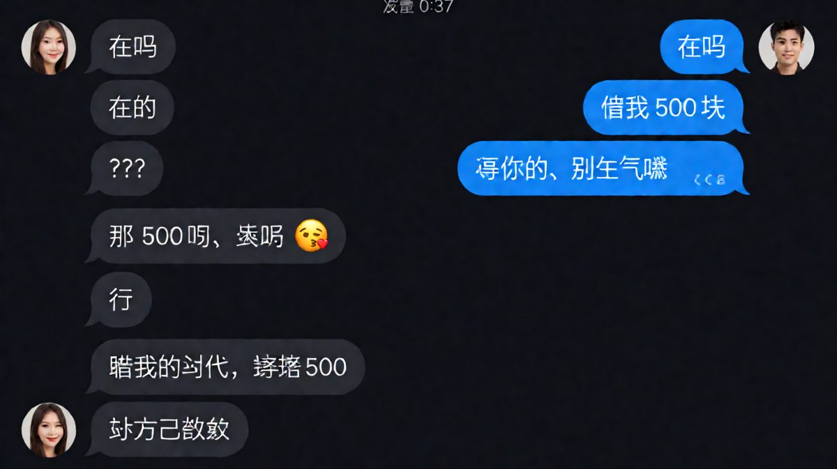 深夜「借500」反转——原来骗他只是为了反向收款！
