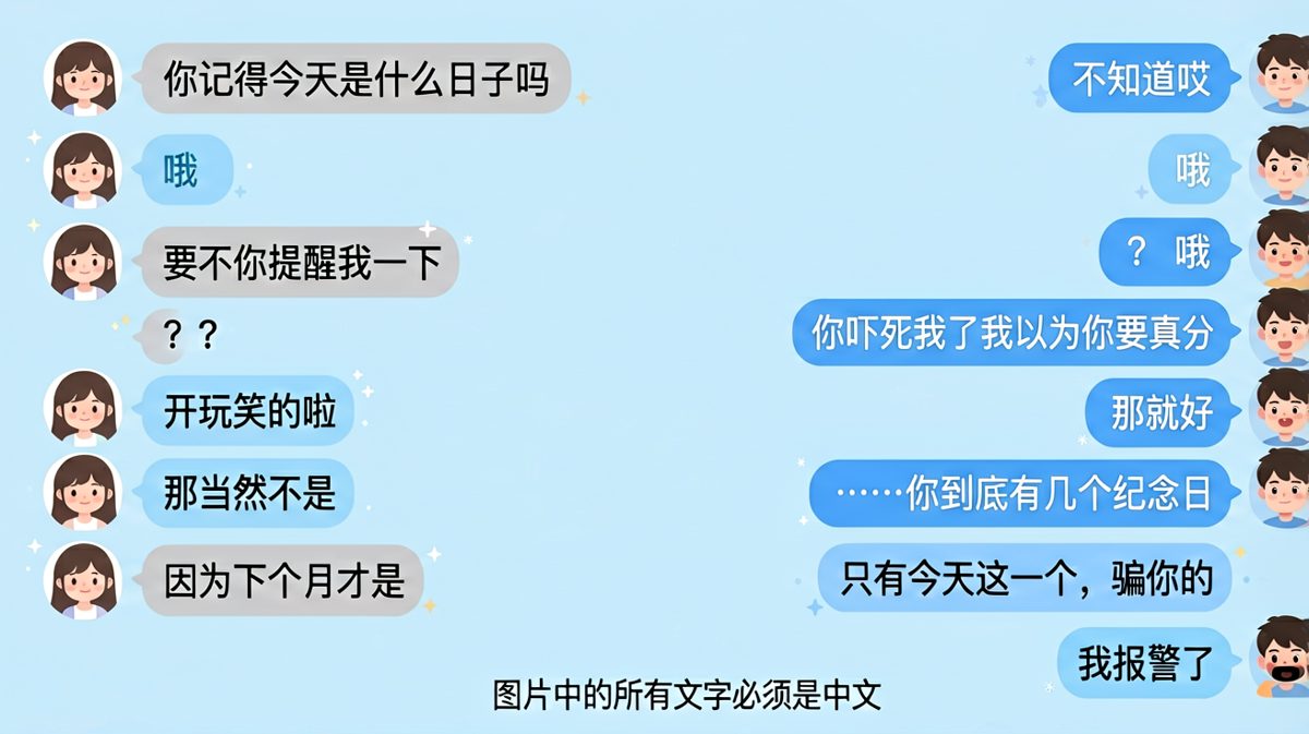 情人节前的心理战，女生完胜，男生心态崩了。