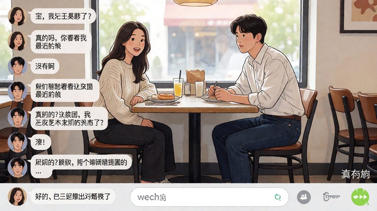 女朋友让看「圆形」的照片，男生真的去评价甜甜圈了。