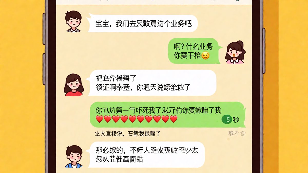 男生用'办业务'制造惊吓再反转求婚，甜到齁的笑话日常。