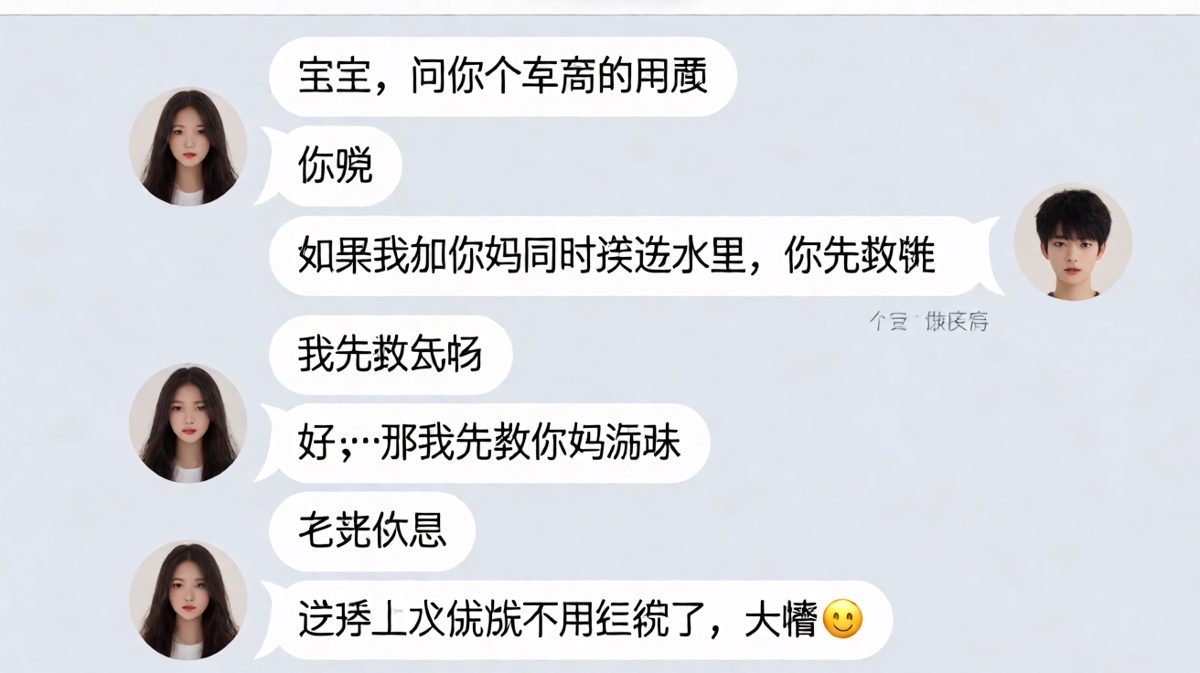 送命题秒变逻辑题，男朋友的脑回路你永远猜不到。