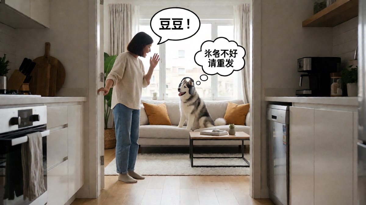 狗狗开启静音模式的瞬间