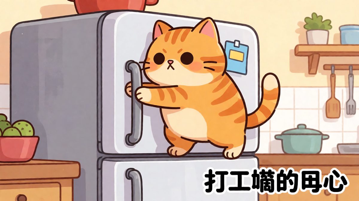 这只橘猫以为自己是特工，其实腿都在抖。