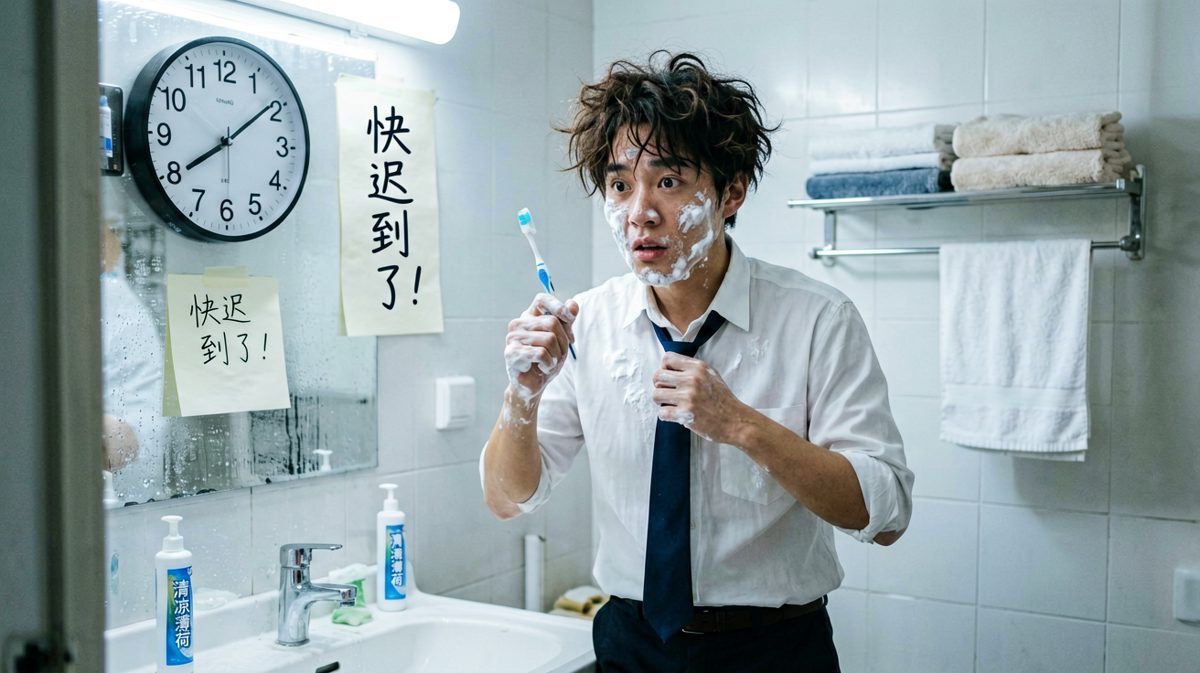 突然发现已经8点15分，来不及了！
