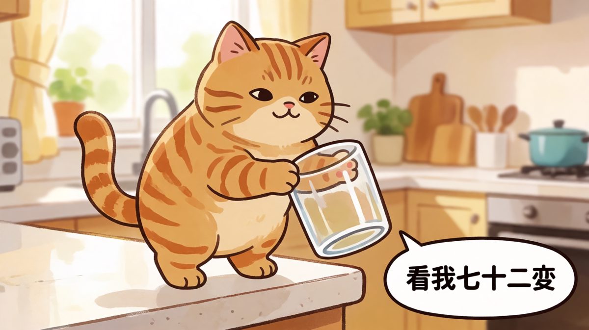 「这就是我不买玻璃杯的理由！」