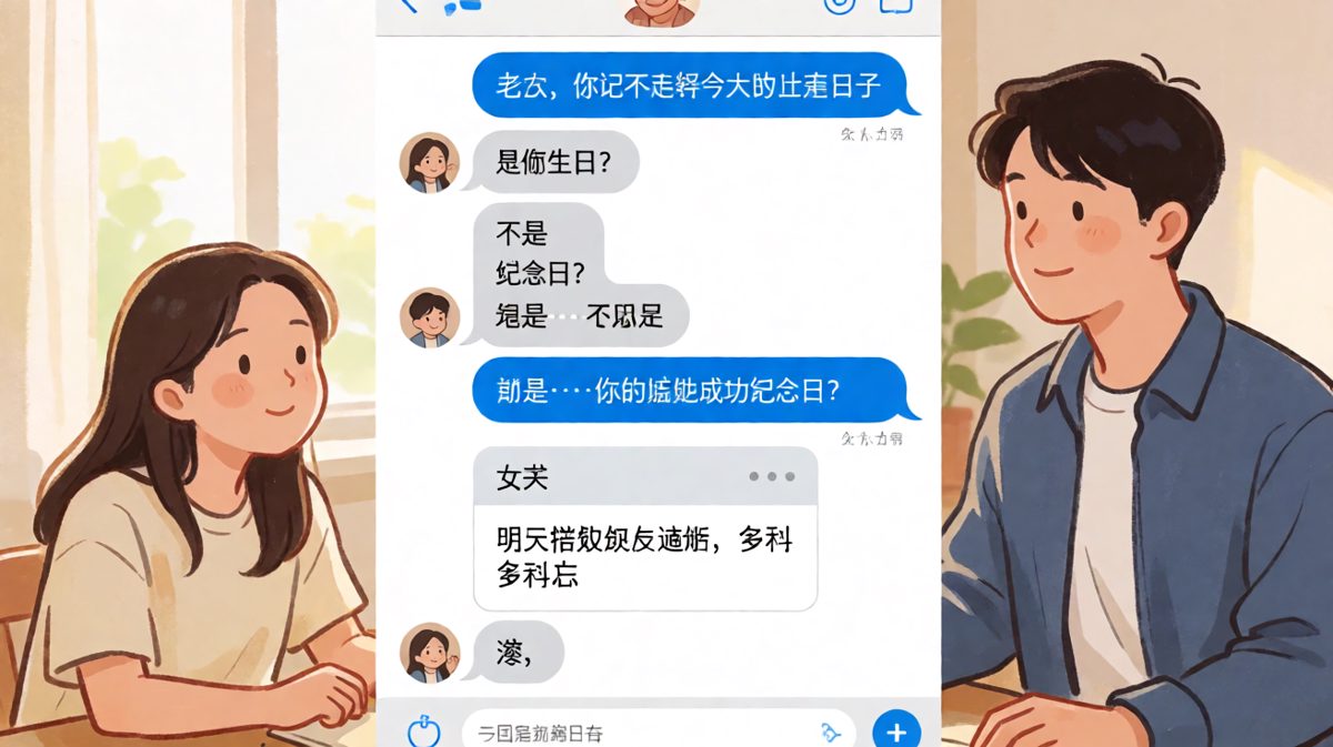 他忘了日子，但没忘备忘录