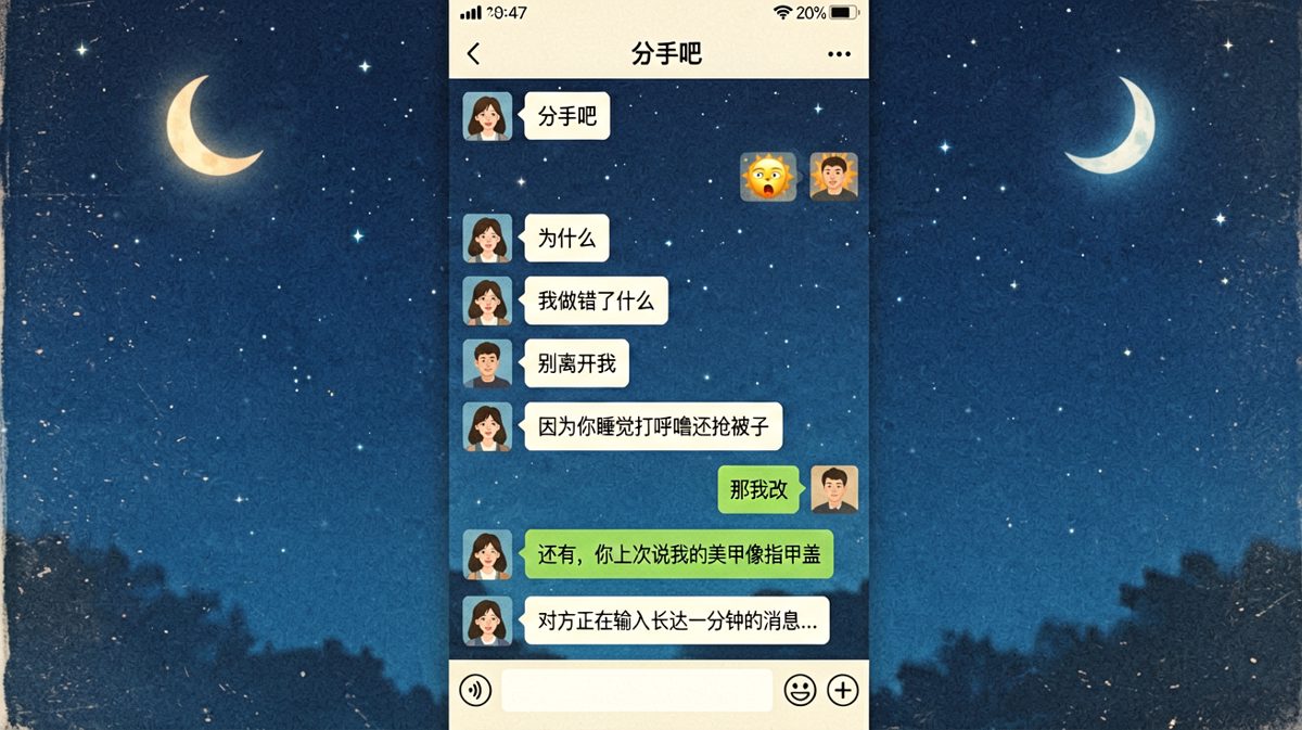 凌晨分手的杀伤力，全在细节里