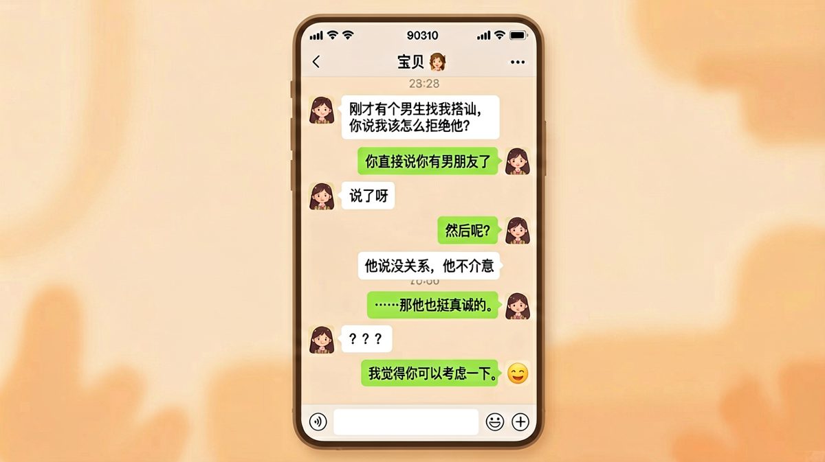 求生欲为零，直男的致命回答让女生无语