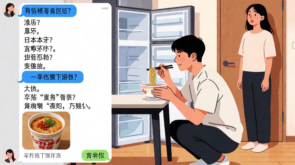 随便是最难的一道菜，男生用泡面交了白卷。
