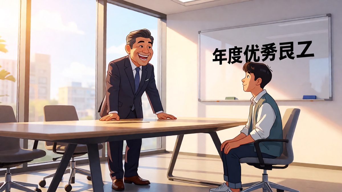 老板要宣布升职了，员工心跳加速——但接下来的话让人傻眼。