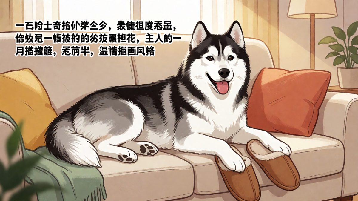 哈士奇：这沙发先动的，不是我