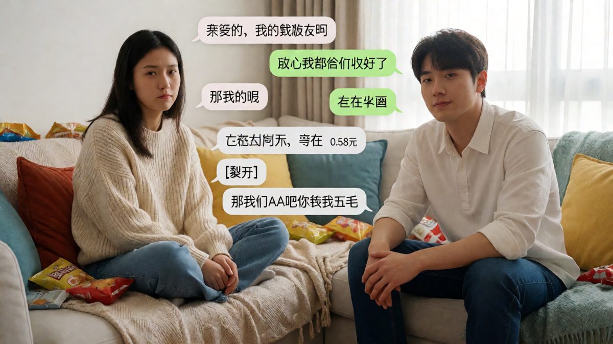 爱情可以AA制但贫穷不行，五毛钱的转账测试揭开婚姻的残酷真相。
