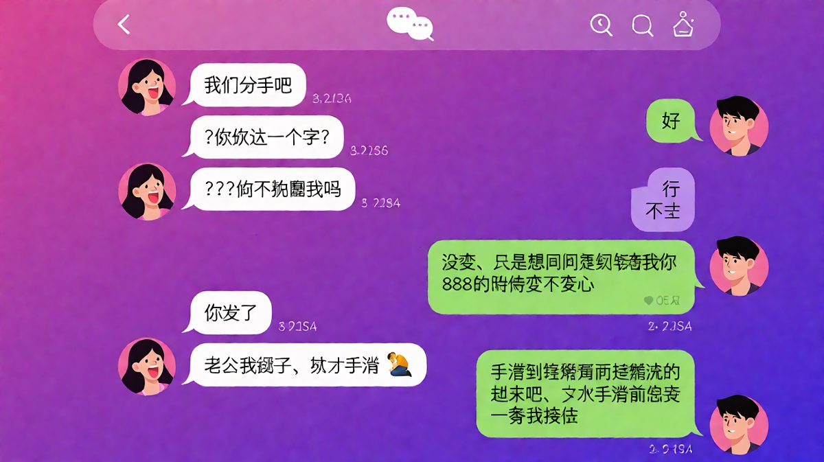 假装分手的翻车现场：手滑转账暴露了真实目的