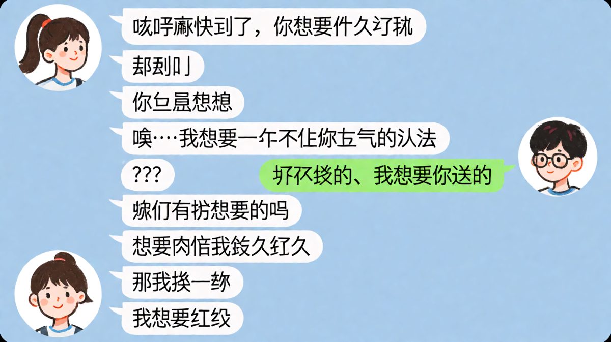 深情告白后露出真面目，红包才是终极答案