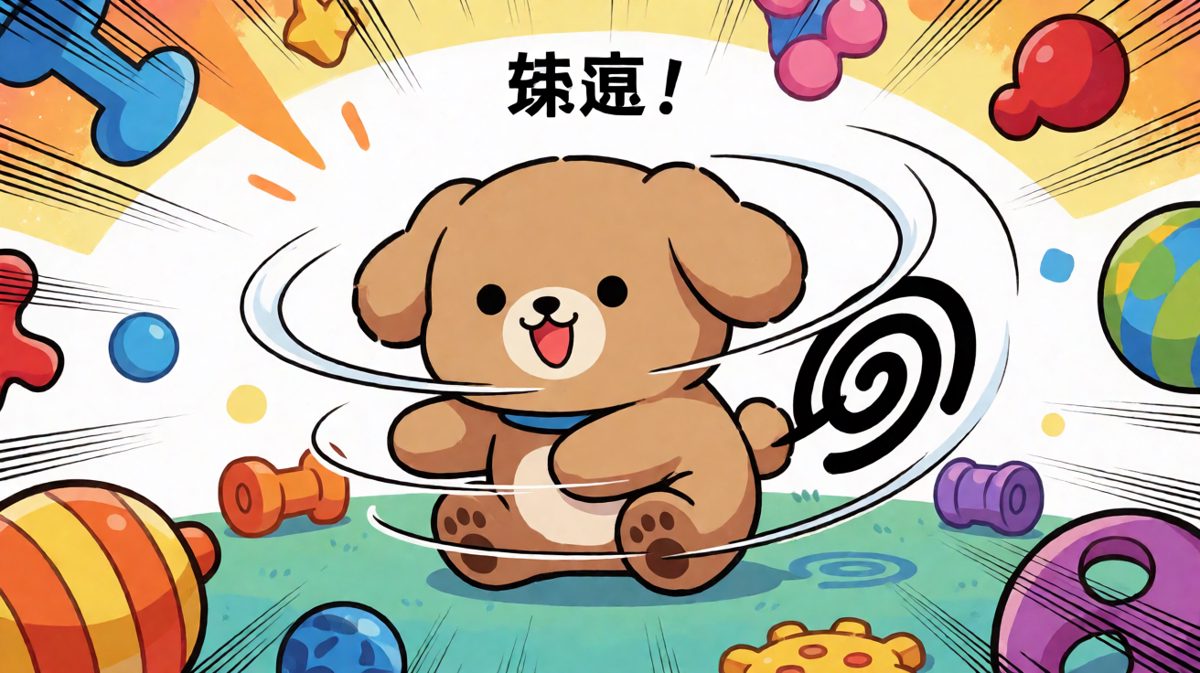 我的尾巴……它刚刚还在这里的！谁偷走了我的尾巴？！