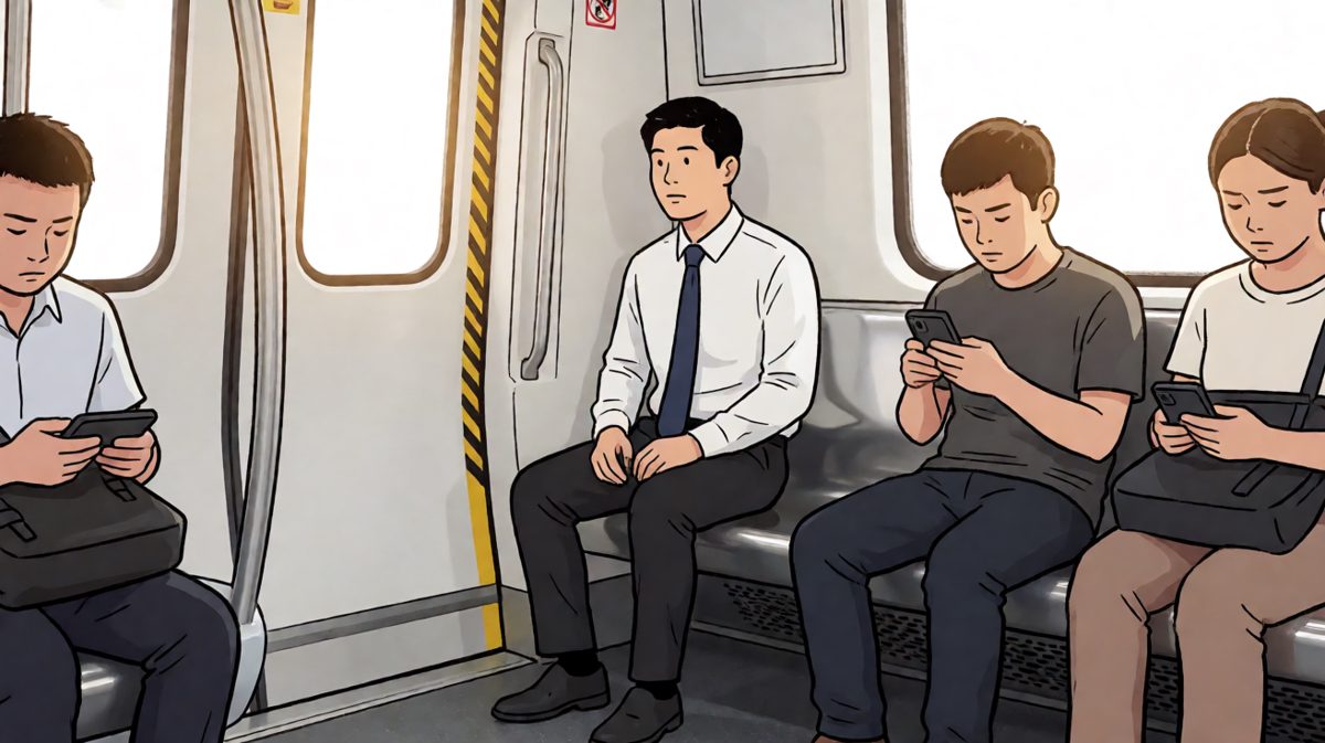 上班族的日常：通勤路上忍不住打瞌睡