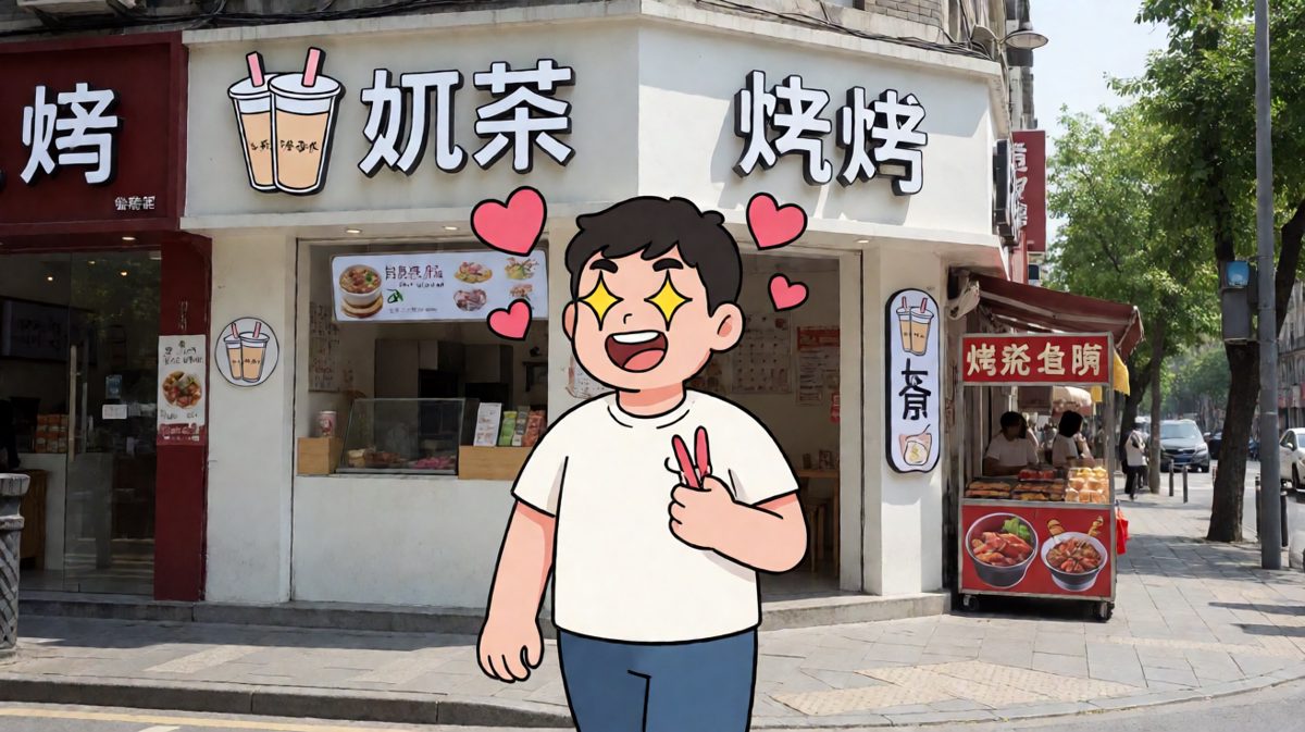 路过美食街，灵魂开始动摇……