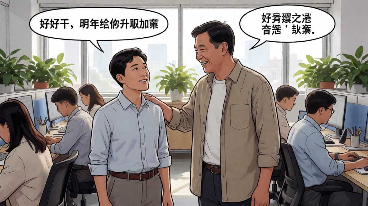 老板：明年给你升职加薪——明年的明年也不是不行，先画个三年。