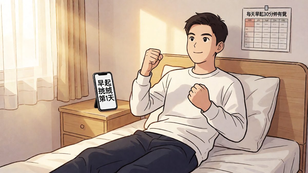 雄心壮志的早起宣言