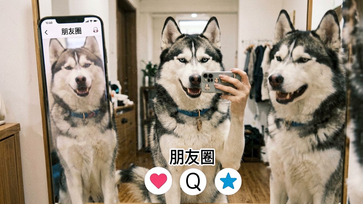 二哈：家人们谁懂啊，今天又是帅气的一天