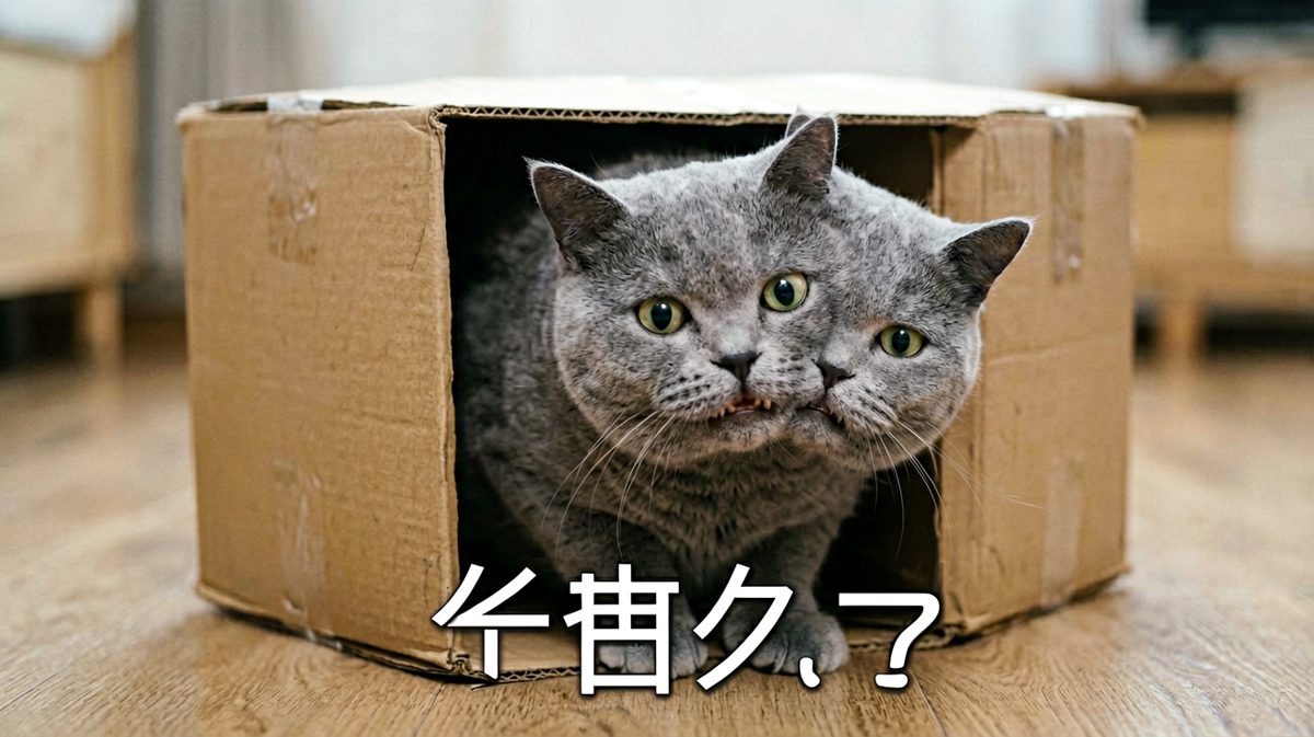 猫：只要我想，这里就是我的家（虽然有点挤）